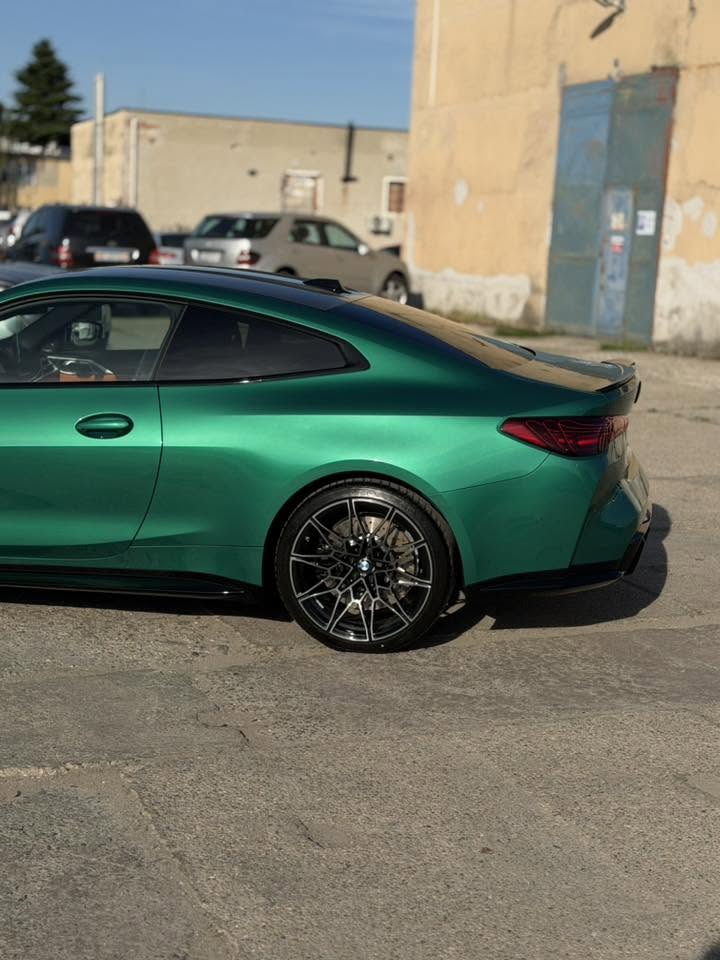 PPF – BMW M4 G82 bočný profil, výsledok práce MrDetail Levice